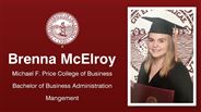 Brenna McElroy - Michael F. Price College of Business - Bachelor of Business Administration - Mangement
