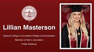 Lillian Masterson - Gaylord College of Journalism & Mass Communication - Bachelor of Arts in Journalism - Public Relations