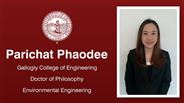 Parichat Phaodee - Parichat Phaodee - Gallogly College of Engineering - Doctor of Philosophy - Environmental Engineering