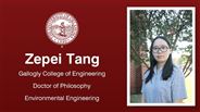 Zepei Tang - Gallogly College of Engineering - Doctor of Philosophy - Environmental Engineering