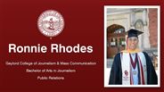 Ronnie Rhodes - Gaylord College of Journalism & Mass Communication - Bachelor of Arts in Journalism - Public Relations