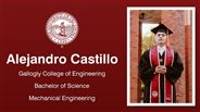 Alejandro Castillo - Gallogly College of Engineering - Bachelor of Science - Mechanical Engineering