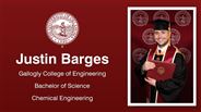 Justin Barges - Gallogly College of Engineering - Bachelor of Science - Chemical Engineering