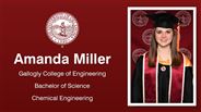 Amanda Miller - Gallogly College of Engineering - Bachelor of Science - Chemical Engineering