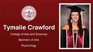 Tymalie Crawford - College of Arts and Sciences - Bachelor of Arts - Psychology