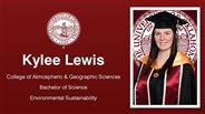 Kylee Lewis - College of Atmospheric & Geographic Sciences - Bachelor of Science - Environmental Sustainability