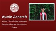 Austin Ashcraft - Michael F. Price College of Business - Bachelor of Business Administration - Finance