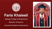 Faris Khaleeli - Gallogly College of Engineering - Bachelor of Science - Industrial & Systems Engineering