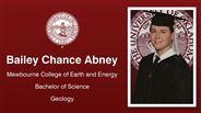 Bailey Chance Abney - Mewbourne College of Earth and Energy - Bachelor of Science - Geology
