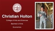 Christian Holton - College of Arts and Sciences - Bachelor of Arts - Economics