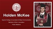 Holden McKee - Gaylord College of Journalism & Mass Communication - Bachelor of Arts in Journalism - Public Relations