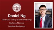 Daniel Ng - Mewbourne College of Earth and Energy - Bachelor of Science - Petroleum Engineering