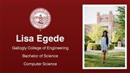 Lisa Egede - Lisa Egede - Gallogly College of Engineering - Bachelor of Science - Computer Science