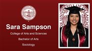 Sara Sampson - College of Arts and Sciences - Bachelor of Arts - Sociology