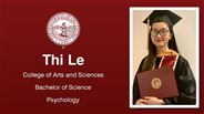 Thi Le - College of Arts and Sciences - Bachelor of Science - Psychology