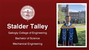 Stalder Talley - Gallogly College of Engineering - Bachelor of Science - Mechanical Engineering