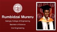 Rumbidzai Mureru - Gallogly College of Engineering - Bachelor of Science - Civil Engineering