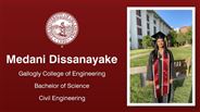 Medani Dissanayake - Gallogly College of Engineering - Bachelor of Science - Civil Engineering