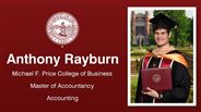 Anthony Rayburn - Anthony Rayburn - Michael F. Price College of Business - Master of Accountancy - Accounting