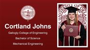 Cortland Johns - Gallogly College of Engineering - Bachelor of Science - Mechanical Engineering