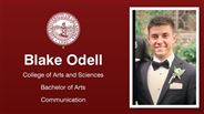 Blake Odell - College of Arts and Sciences - Bachelor of Arts - Communication