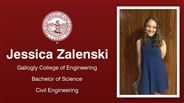 Jessica Zalenski - Gallogly College of Engineering - Bachelor of Science - Civil Engineering