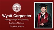 Wyatt Carpenter - Gallogly College of Engineering - Bachelor of Science - Computer Science