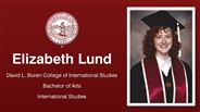 Elizabeth Lund - David L. Boren College of International Studies - Bachelor of Arts - International Studies