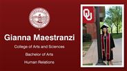 Gianna Maestranzi - College of Arts and Sciences - Bachelor of Arts - Human Relations