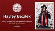 Hayley Bezdek - Gaylord College of Journalism & Mass Communication - Bachelor of Arts in Journalism - Advertising