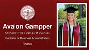 Avalon Gampper - Michael F. Price College of Business - Bachelor of Business Administration - Finance