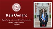 Kari Conant - Kari Conant - Gaylord College of Journalism & Mass Communication - Bachelor of Arts in Journalism - Advertising