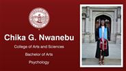 Chika G. Nwanebu - College of Arts and Sciences - Bachelor of Arts - Psychology