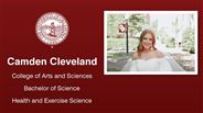 Camden Cleveland - College of Arts and Sciences - Bachelor of Science - Health and Exercise Science