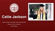 Callie Jackson - Gaylord College of Journalism & Mass Communication - Bachelor of Arts in Journalism - Public Relations