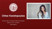 Chloe Kanelopoulos - Gaylord College of Journalism & Mass Communication - Bachelor of Arts in Journalism - Public Relations