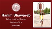 Ranim Shawareb - College of Arts and Sciences - Bachelor of Arts - Psychology