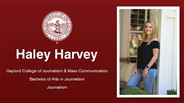 Haley Harvey - Gaylord College of Journalism & Mass Communication - Bachelor of Arts in Journalism - Journalism