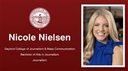 Nicole Nielsen - Gaylord College of Journalism & Mass Communication - Bachelor of Arts in Journalism - Journalism