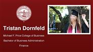 Tristan Dornfeld - Michael F. Price College of Business - Bachelor of Business Administration - Finance