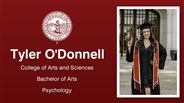 Tyler O'Donnell - College of Arts and Sciences - Bachelor of Arts - Psychology