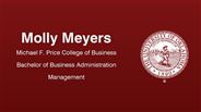 Molly Meyers - Michael F. Price College of Business - Bachelor of Business Administration - Management
