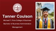 Tanner Coulson - Michael F. Price College of Business - Bachelor of Business Administration - Management