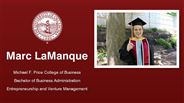 Marc LaManque - Michael F. Price College of Business - Bachelor of Business Administration - Entrepreneurship and Venture Management