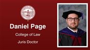Daniel Page - College of Law - Juris Doctor