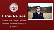 Harris Neuens - Michael F. Price College of Business - Bachelor of Business Administration - Economics