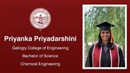 Priyanka Priyadarshini - Gallogly College of Engineering - Bachelor of Science - Chemical Engineering