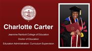 Charlotte Carter - Charlotte Carter - Jeannine Rainbolt College of Education - Doctor of Education - Education Administration: Curriculum Supervision