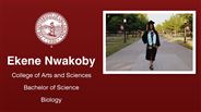 Ekene Nwakoby - College of Arts and Sciences - Bachelor of Science - Biology