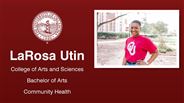 LaRosa Utin - College of Arts and Sciences - Bachelor of Arts - Community Health